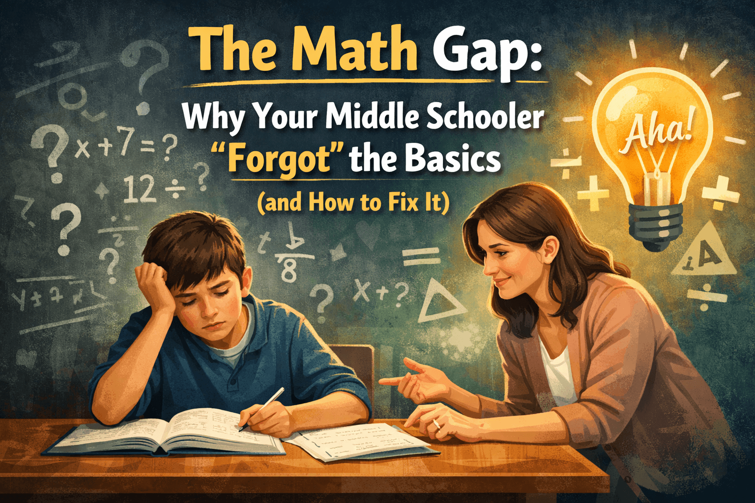 The Math Gap: Why Your Middle Schooler "Forgot" the Basics (and How to Fix It)
