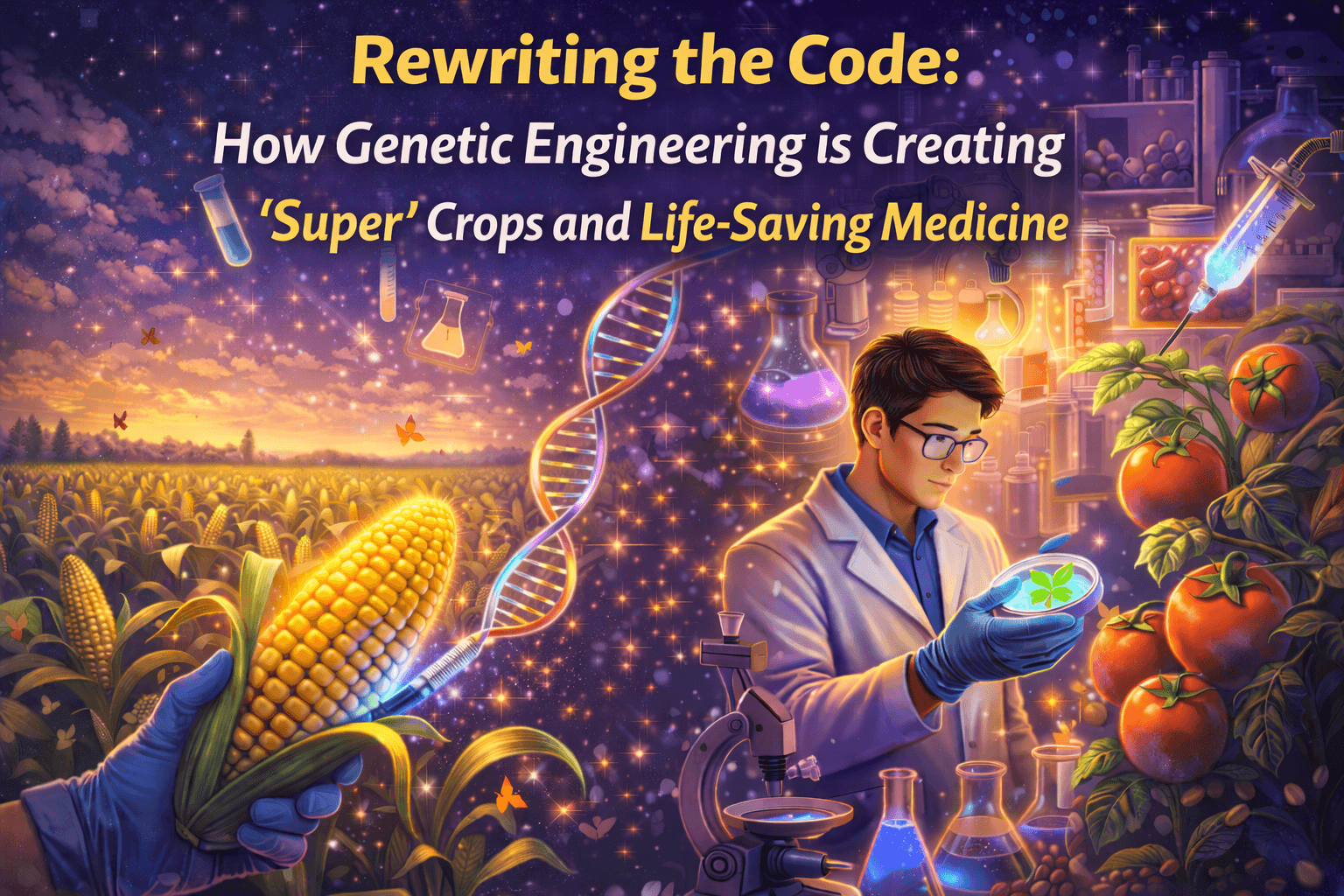 Rewriting the Code: How Genetic Engineering is Creating 'Super' Crops and Life-Saving Medicine