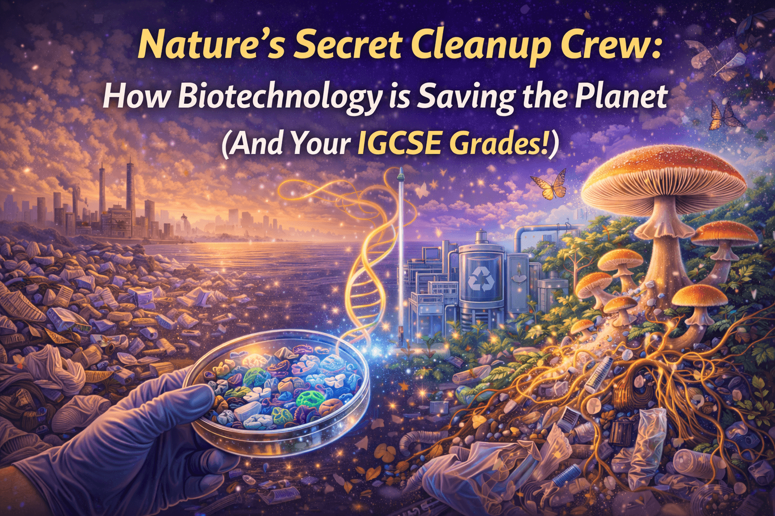 Nature’s Secret Cleanup Crew: How Biotechnology is Saving the Planet (And Your IGCSE Grades!)"