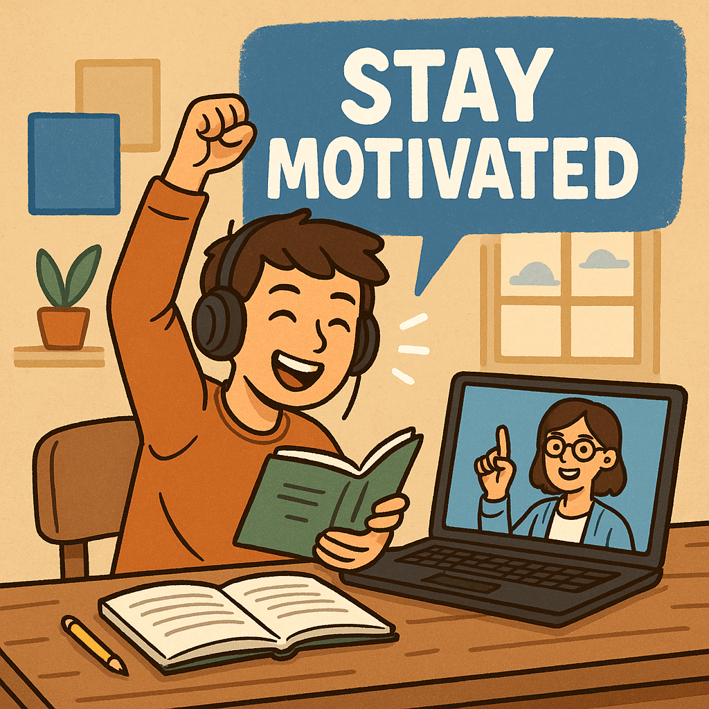 How to Stay Motivated While Studying Online (Tutor-Approved Tips for 2025)